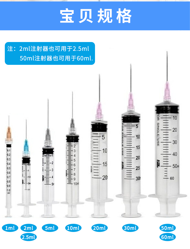 一次性使用螺口注射器 30ml带针